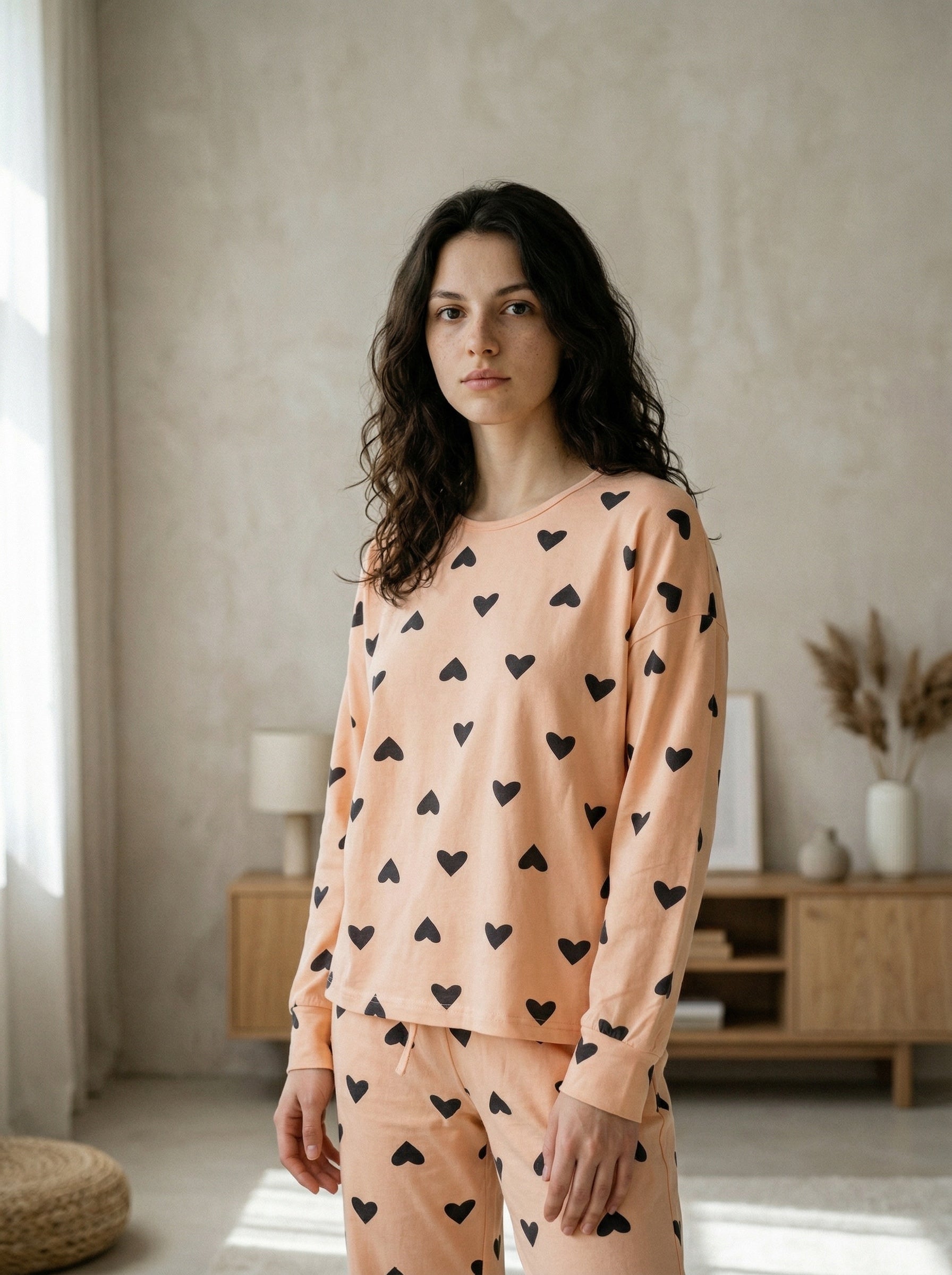 Soft Hearts Pajama Set