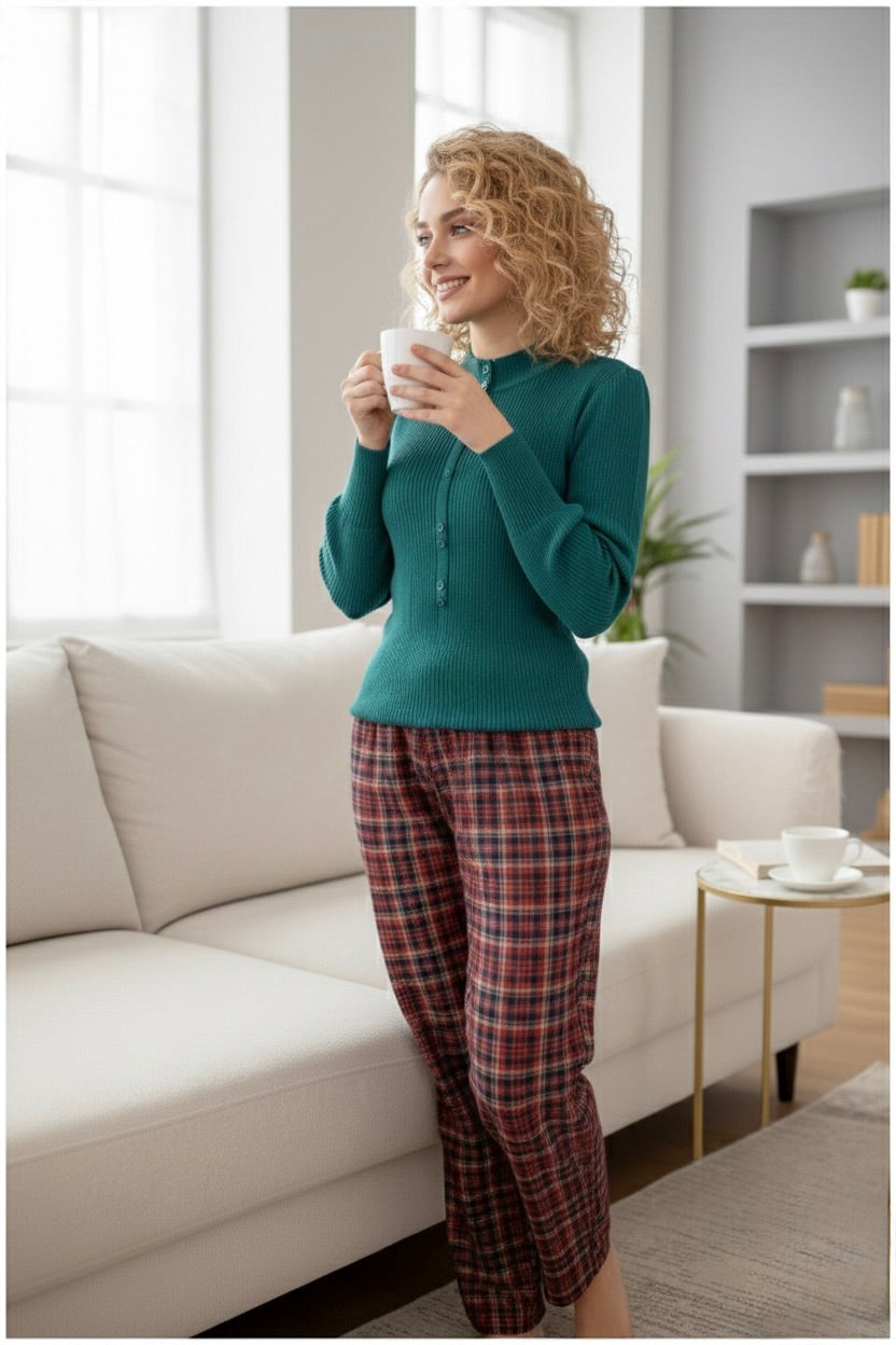 Emerald Classic Check Set