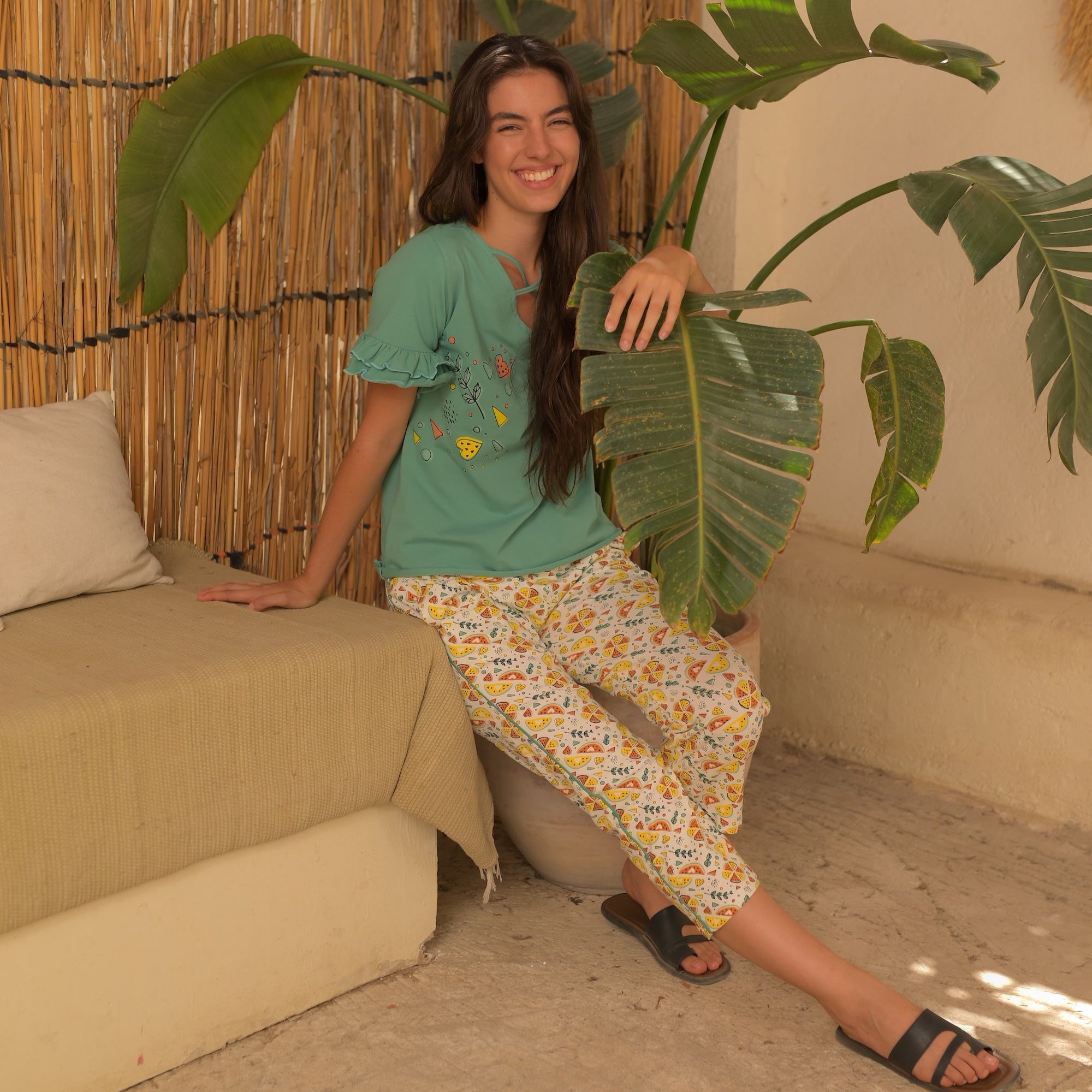 Tropical Whimsy Pajama Set