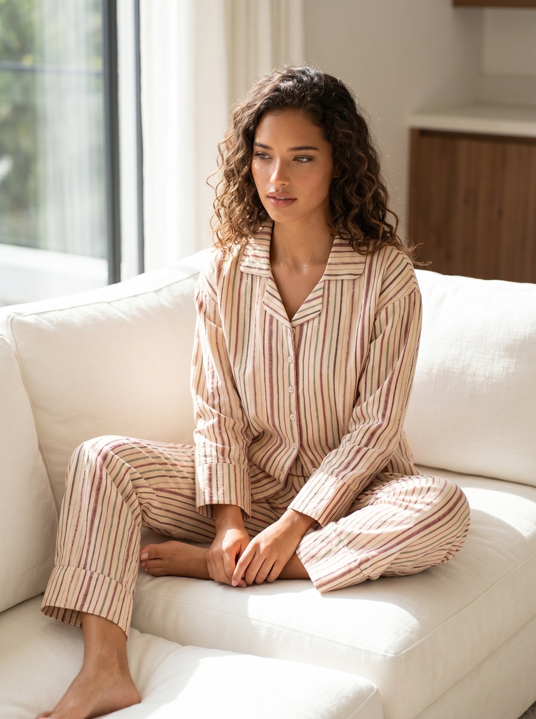 Warm Lines Pajama Set