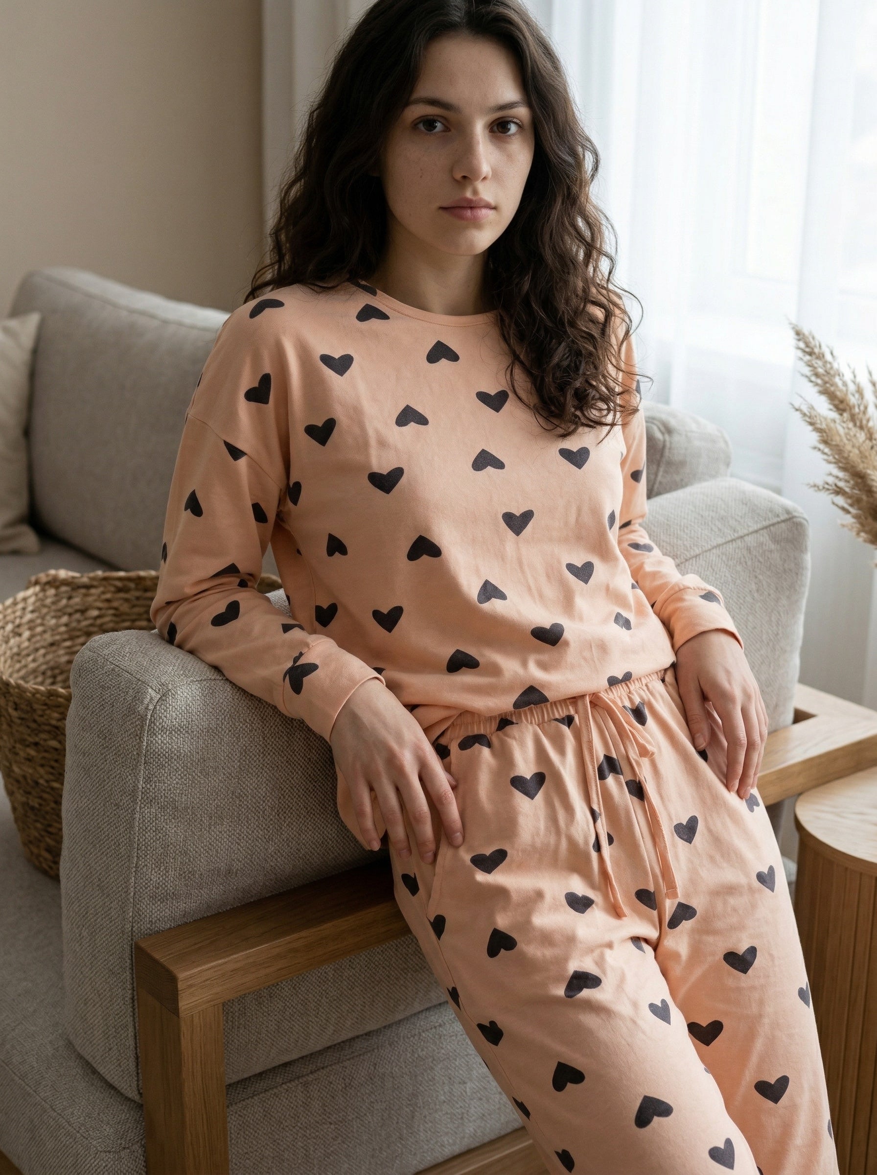 Soft Hearts Pajama Set