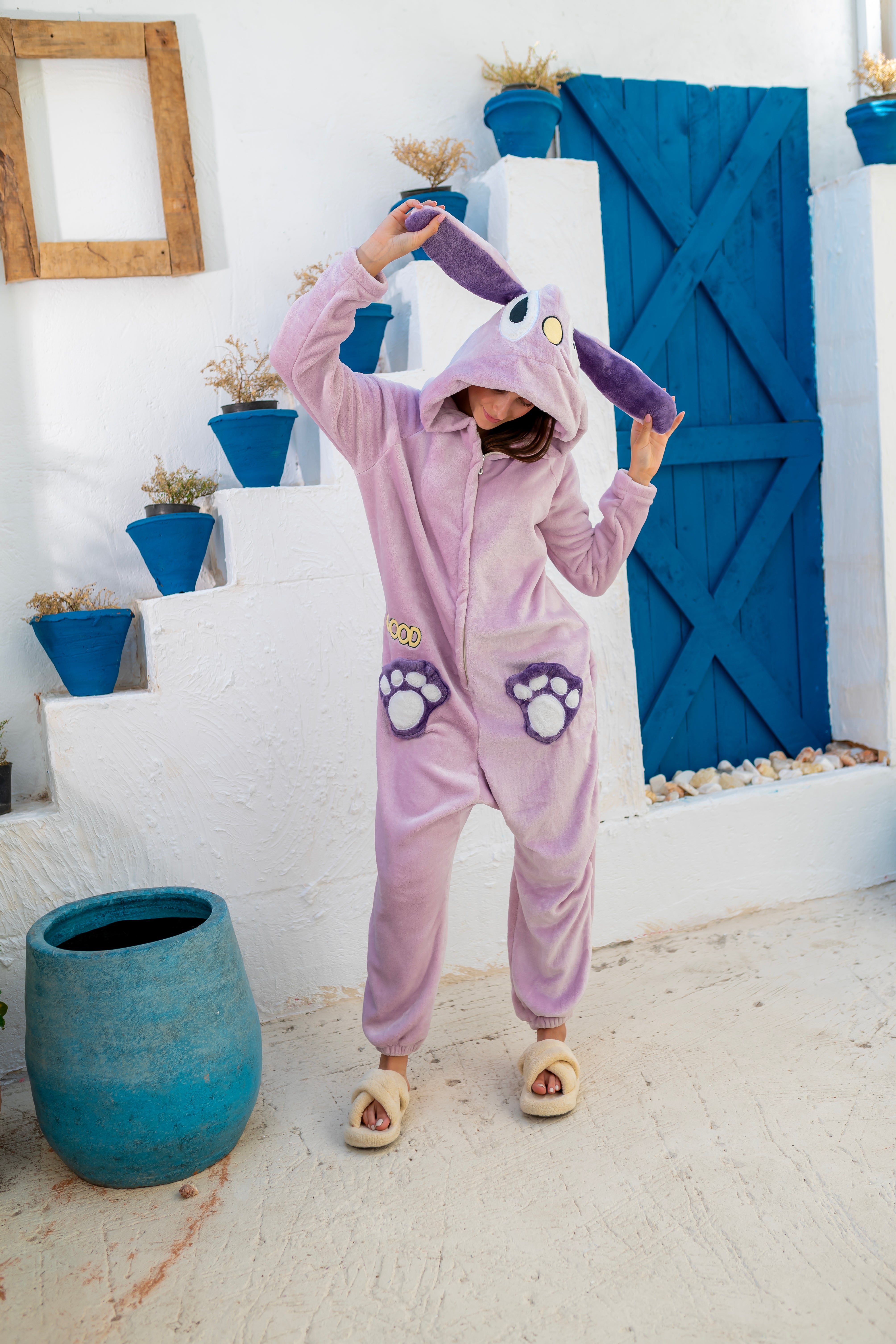 Lilac Bunny Onesie