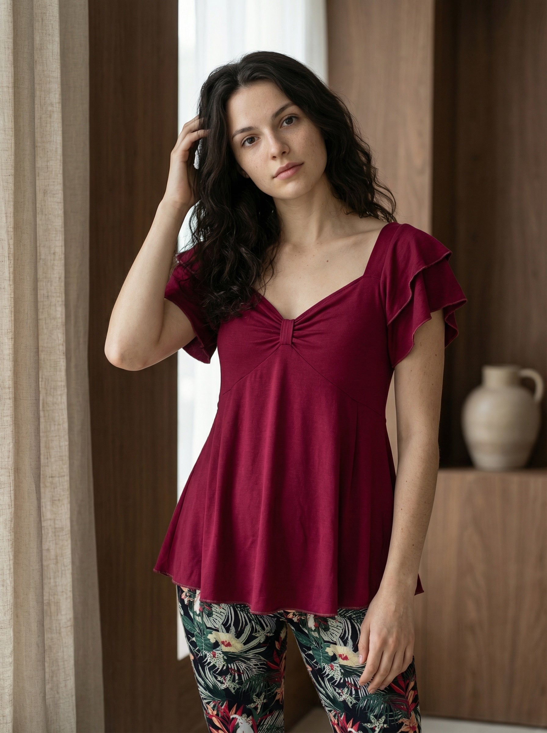 Berry Ruffle Lounge Set
