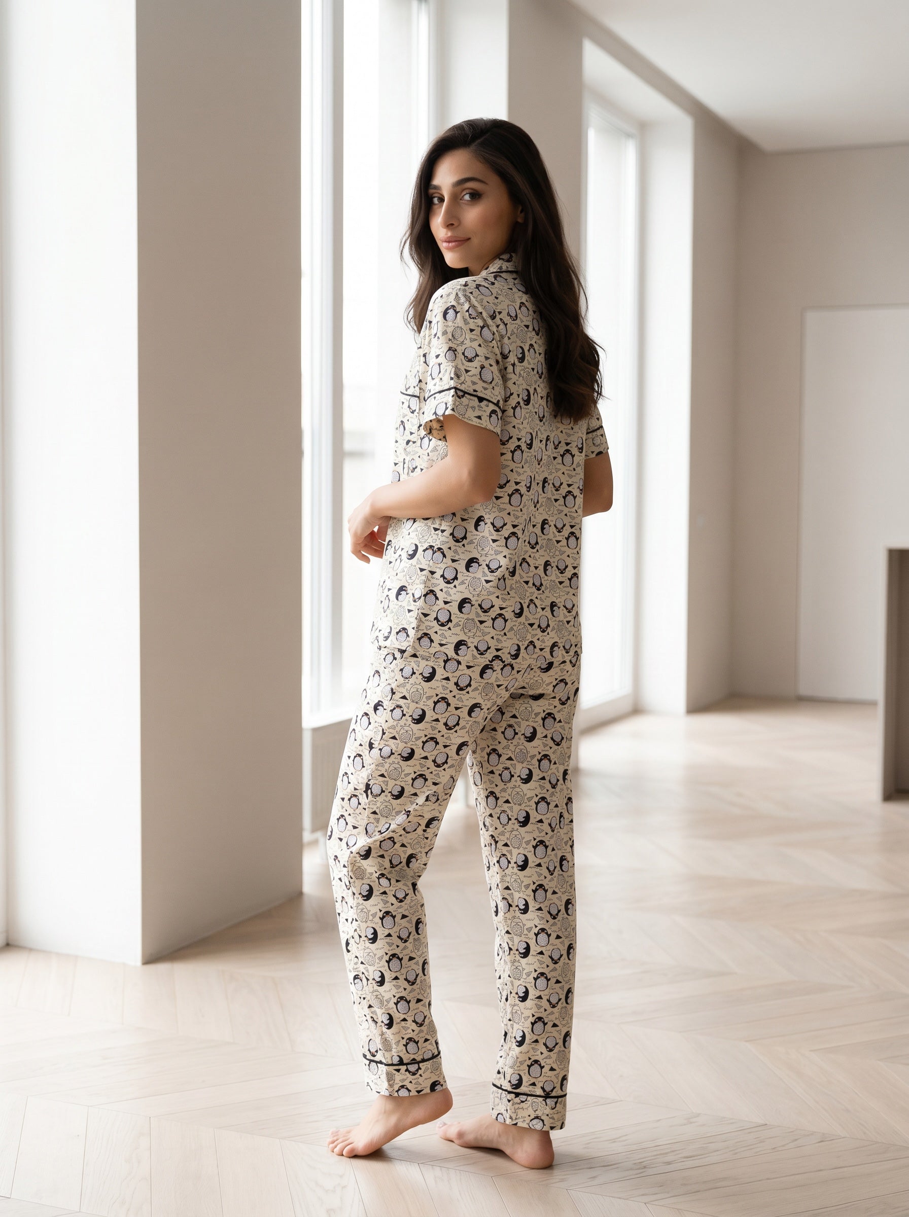 Cozy Penguin Pajama Set