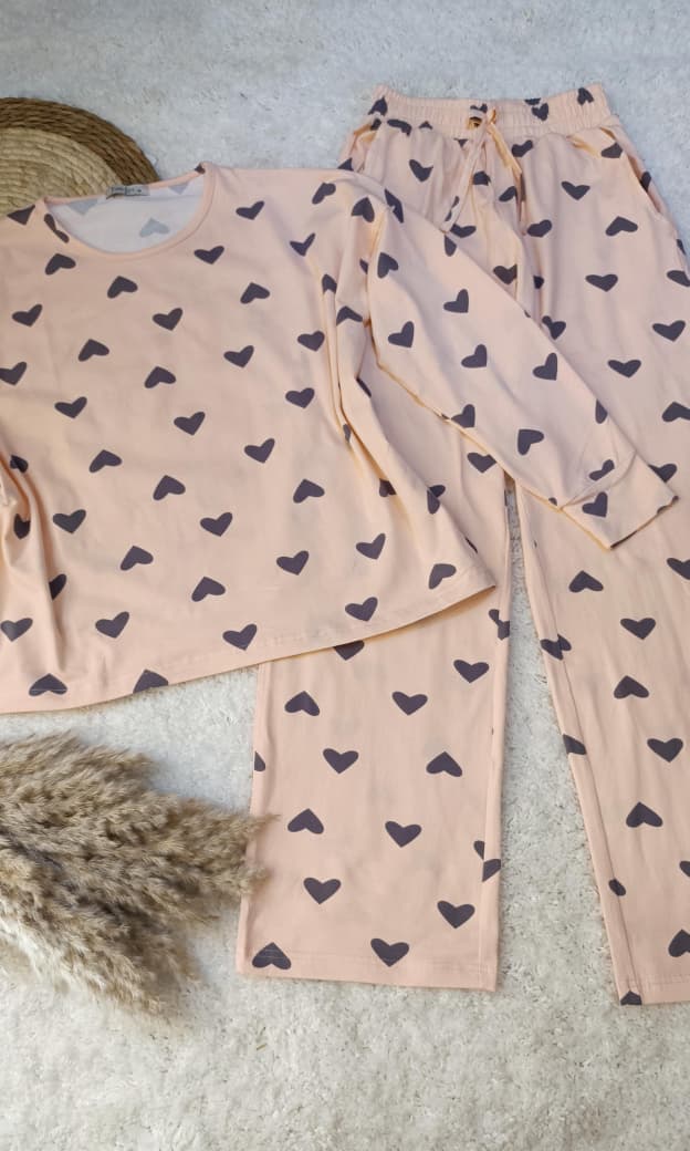 Soft Hearts Pajama Set