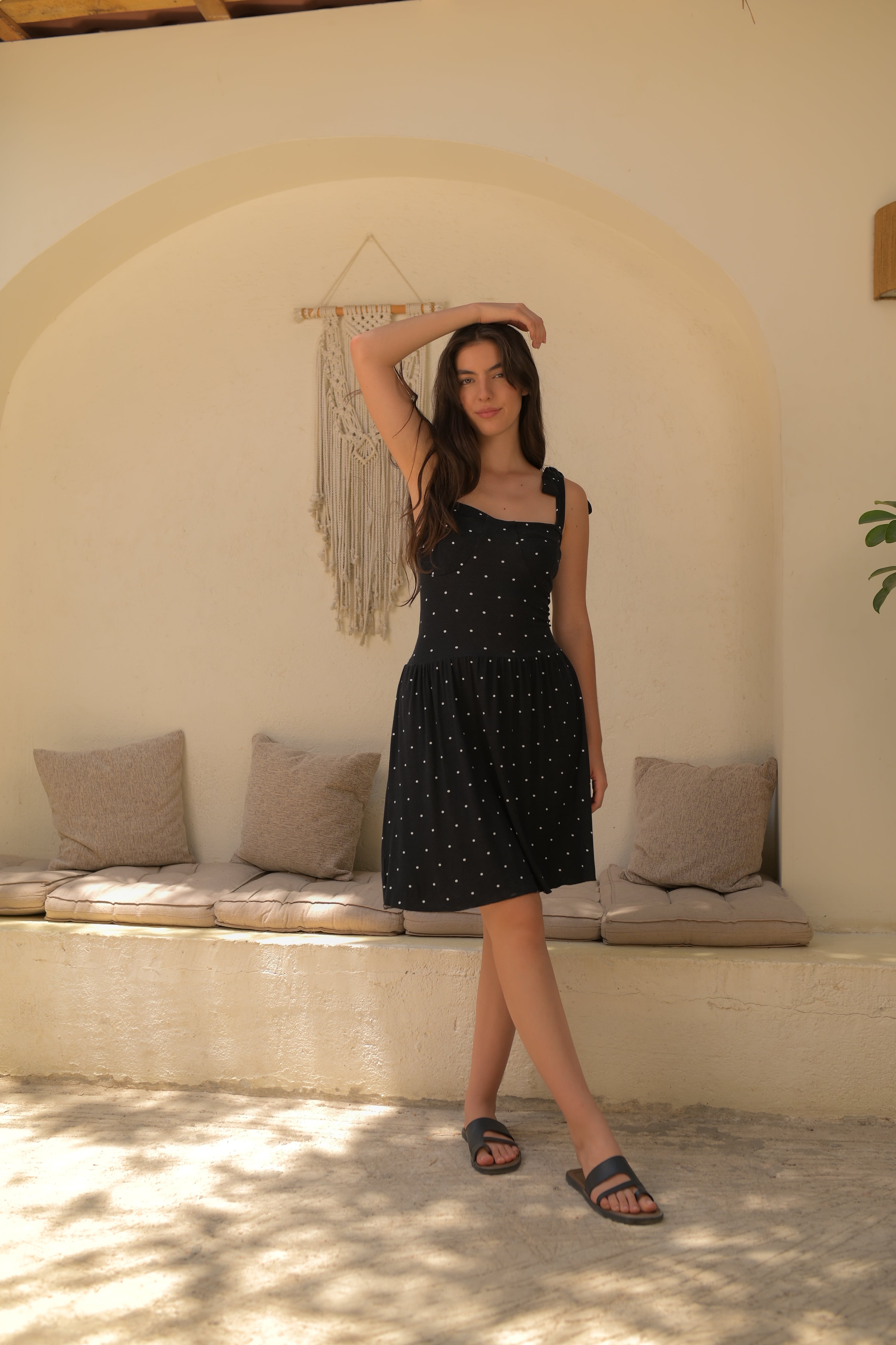 Classic Black Polka Dot Dress