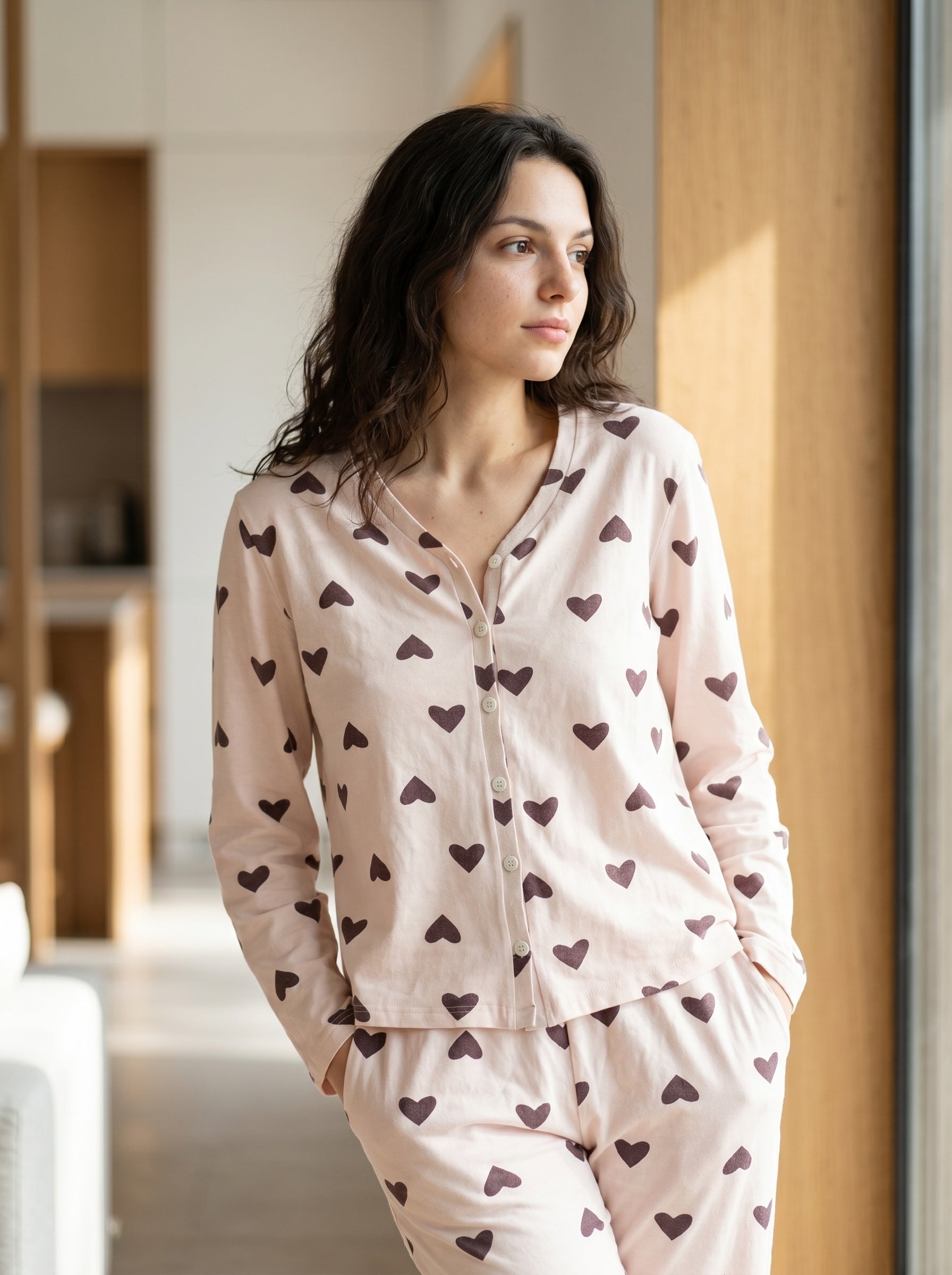 Whispering Hearts Pajama Set