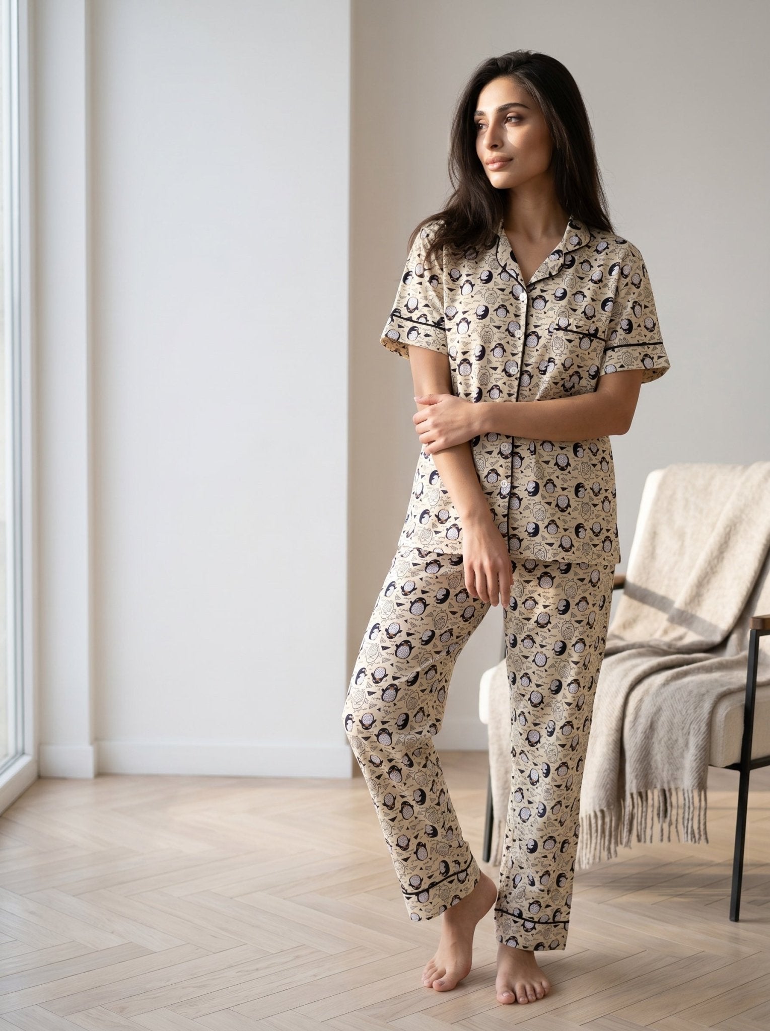 Cozy Penguin Pajama Set - June Joy