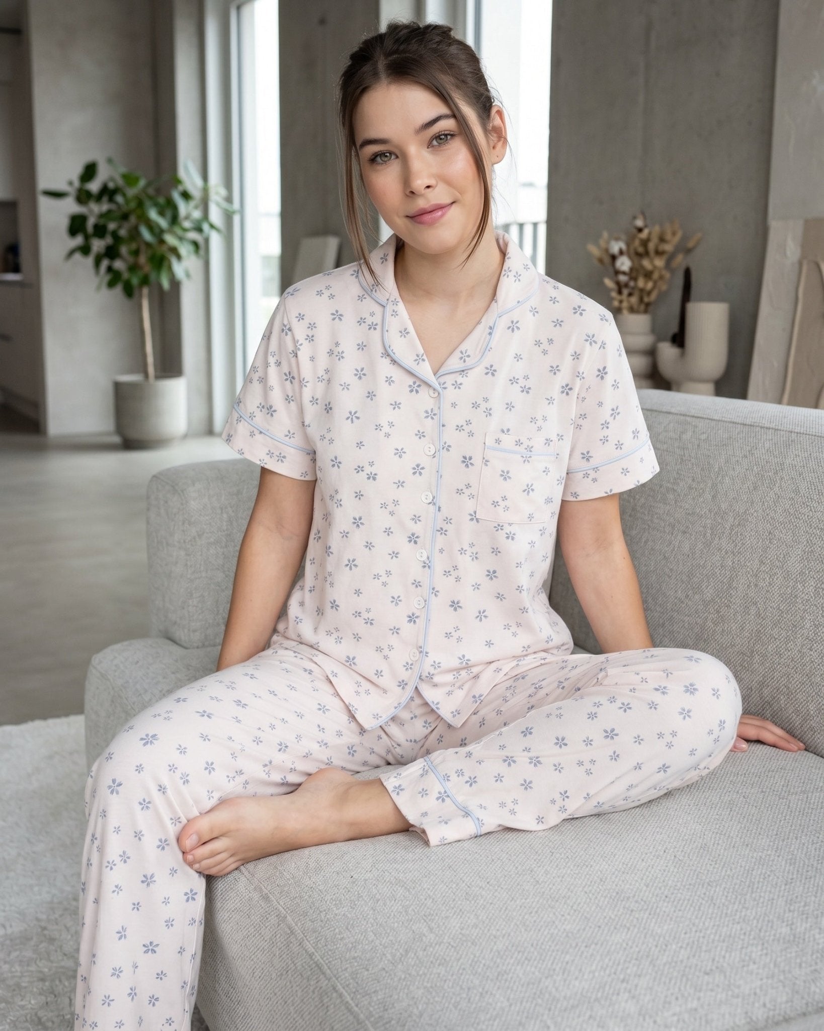 Stella Soft Floral Pajama Set - June Joy