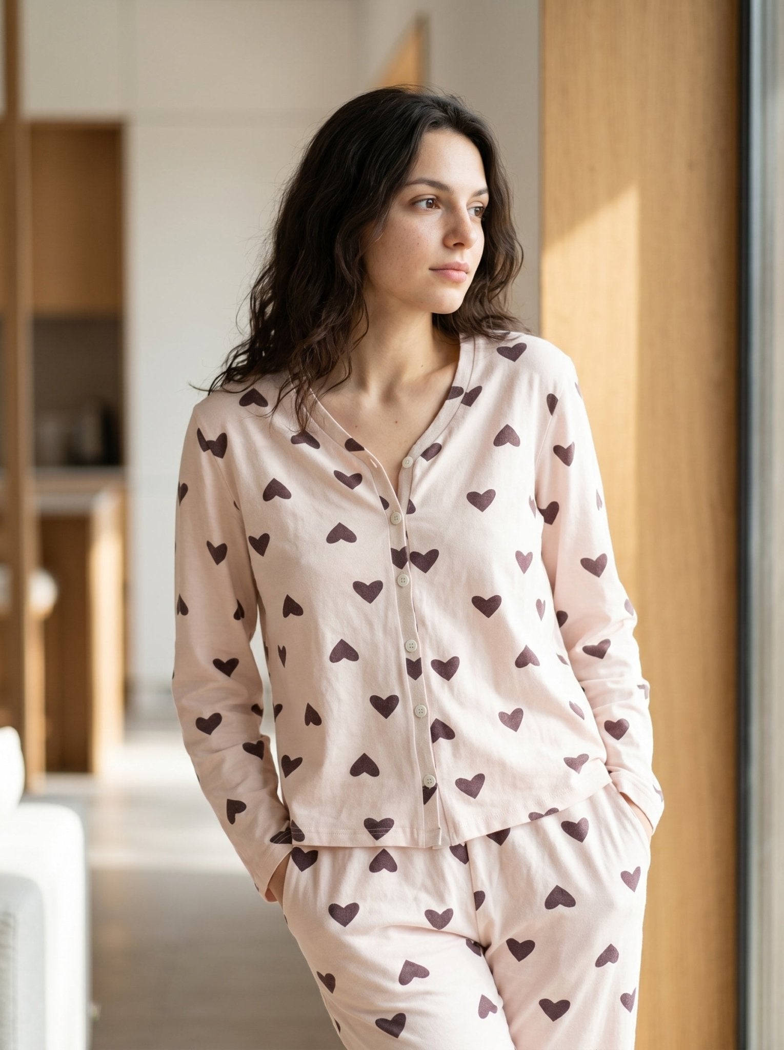 Whispering Hearts Pajama Set - June Joy