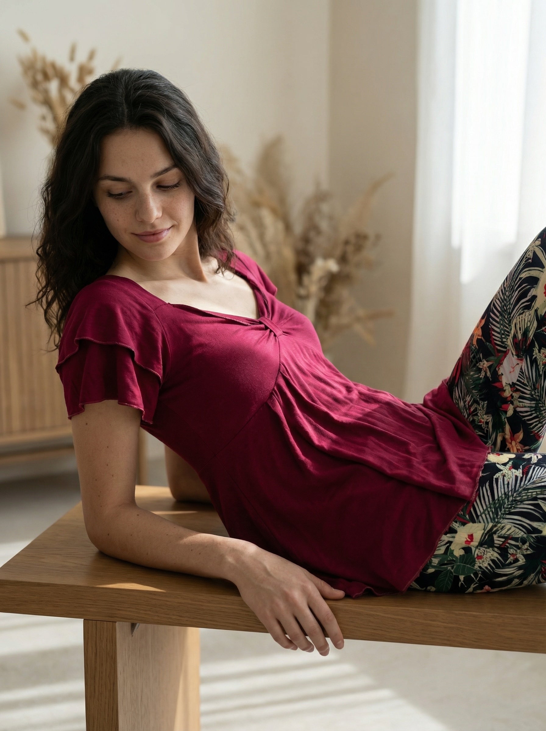 Berry Ruffle Lounge Set