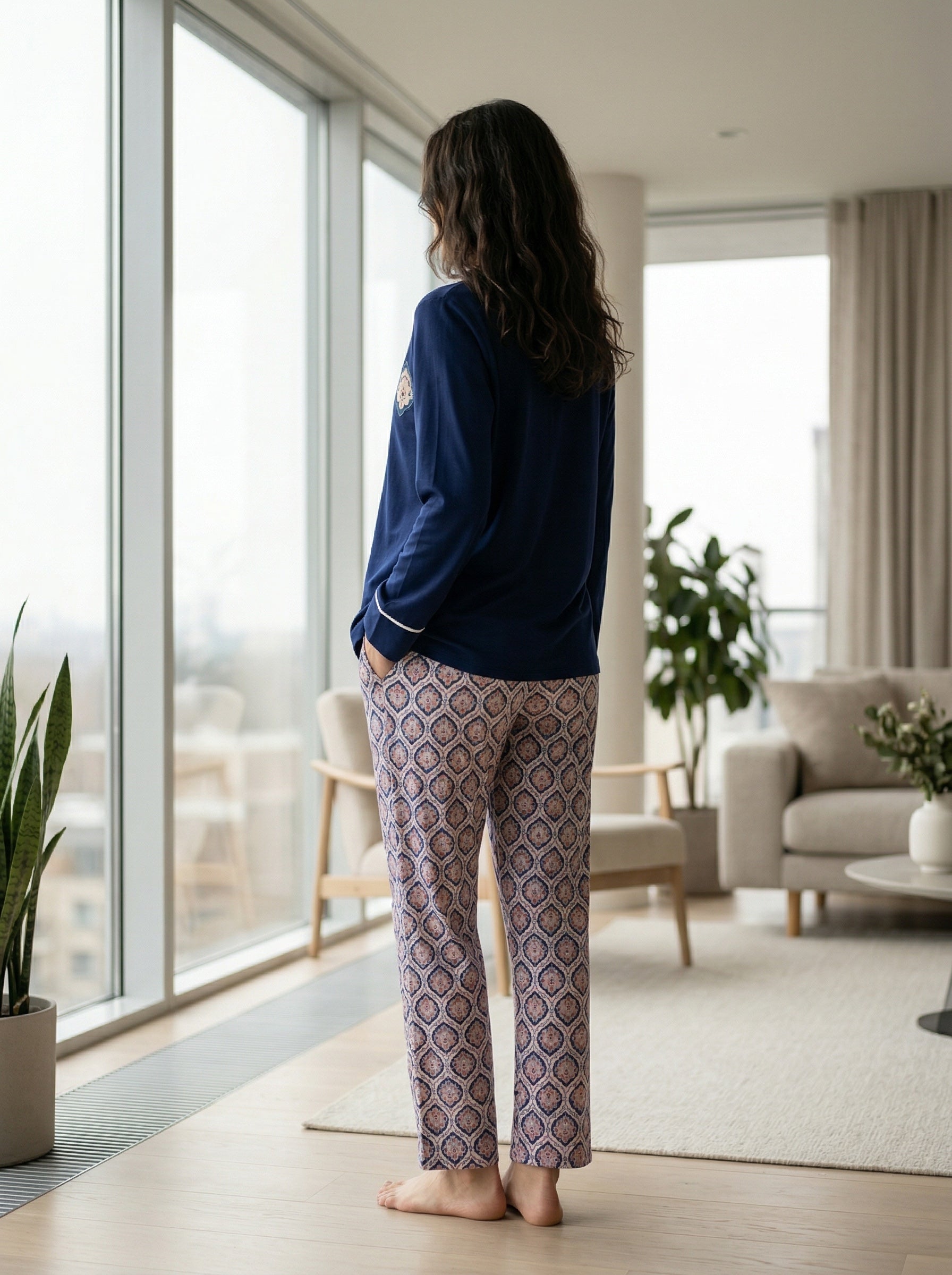 Classic Navy Pajama Set