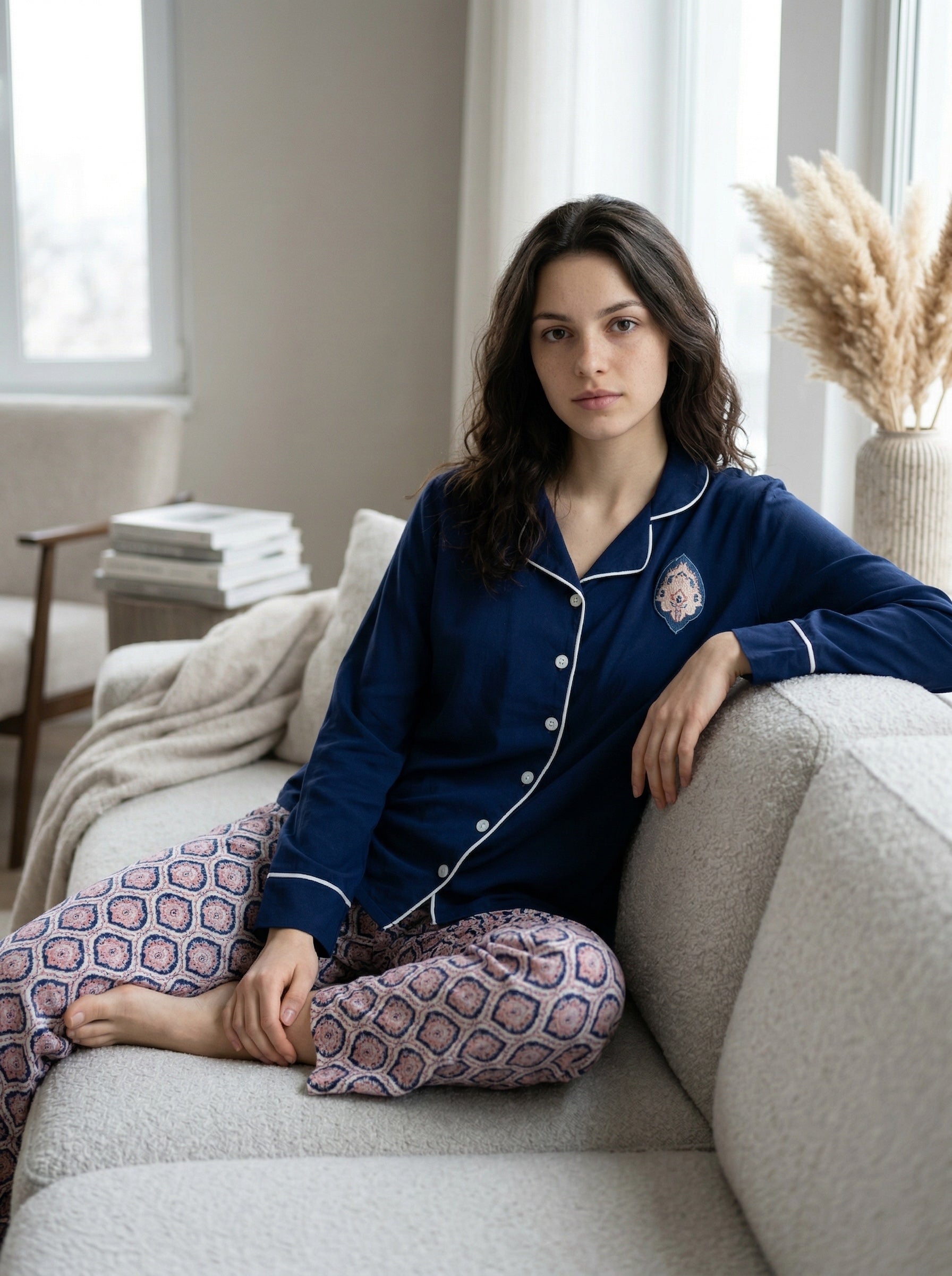 Classic Navy Pajama Set