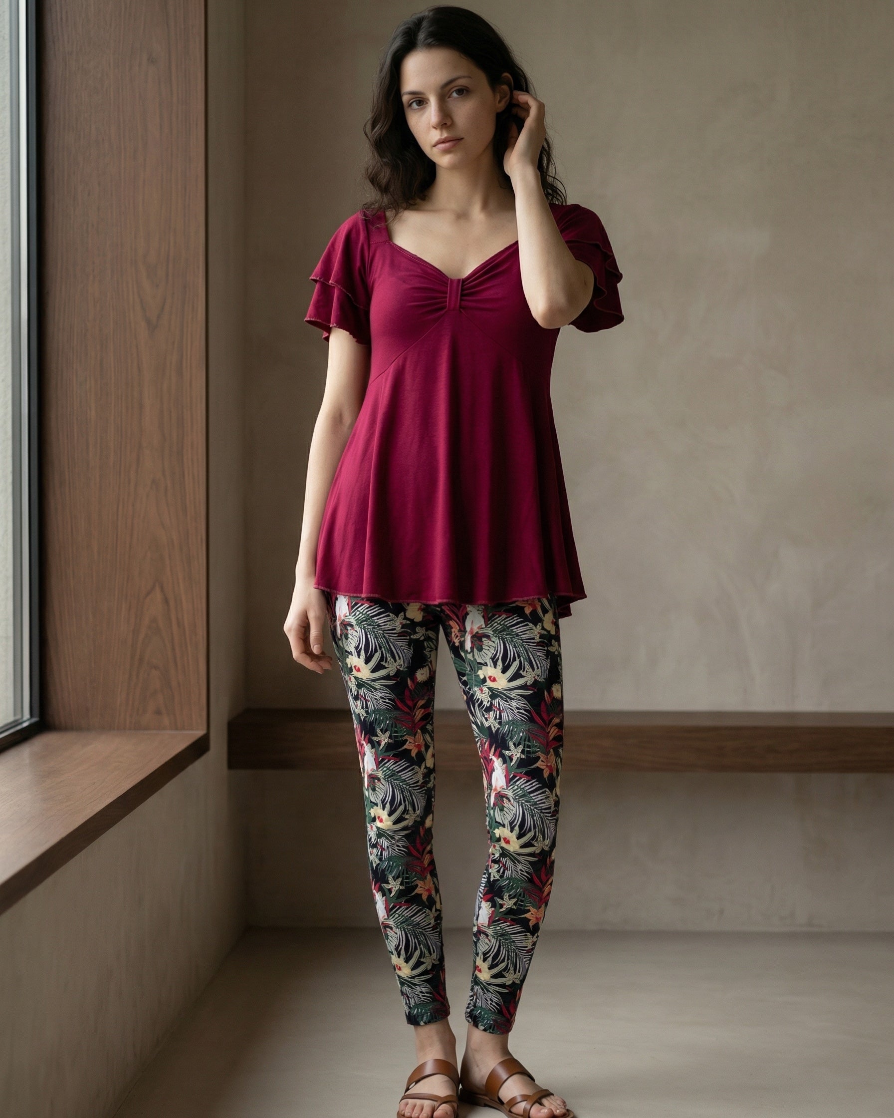 Berry Ruffle Lounge Set