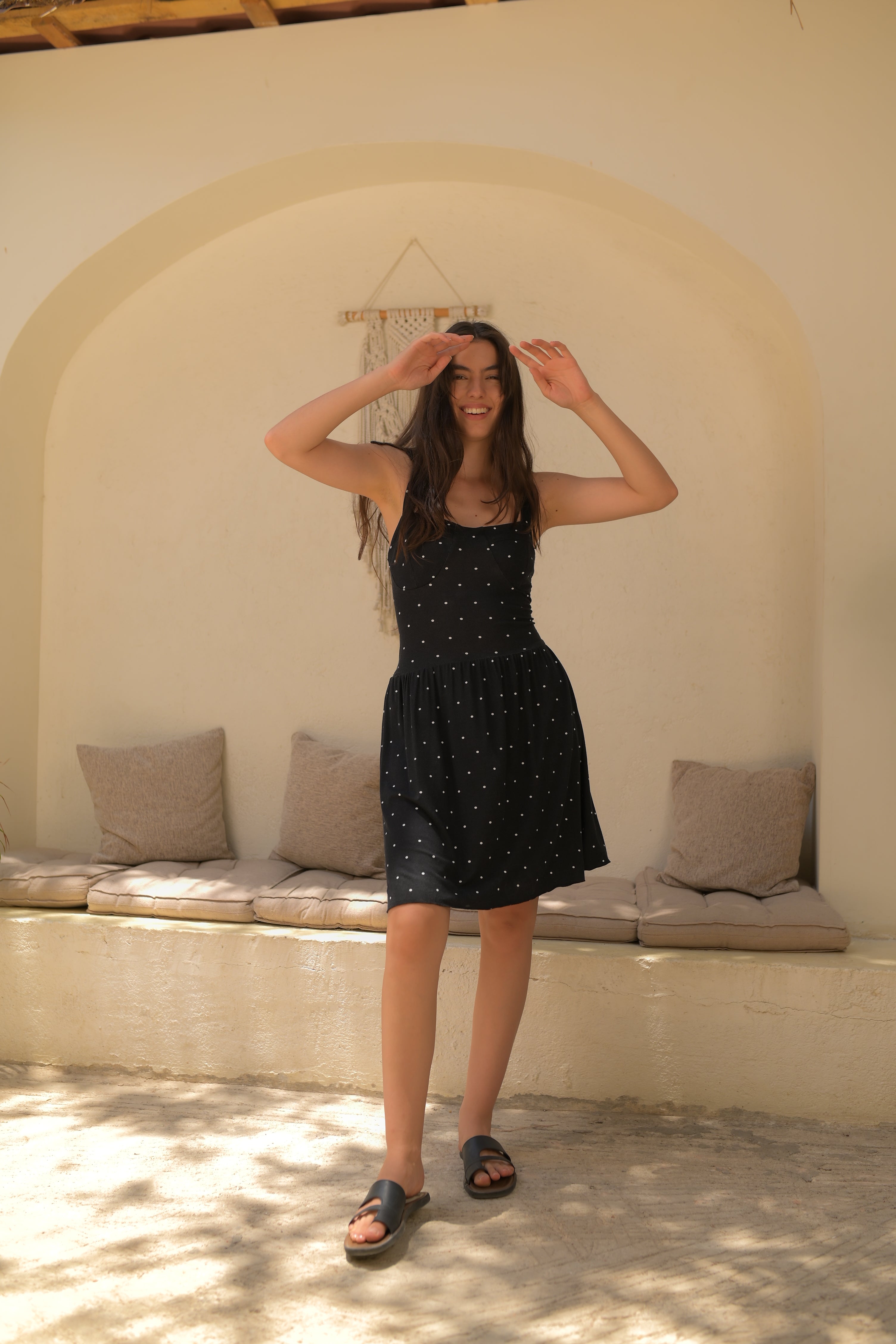Classic Black Polka Dot Dress