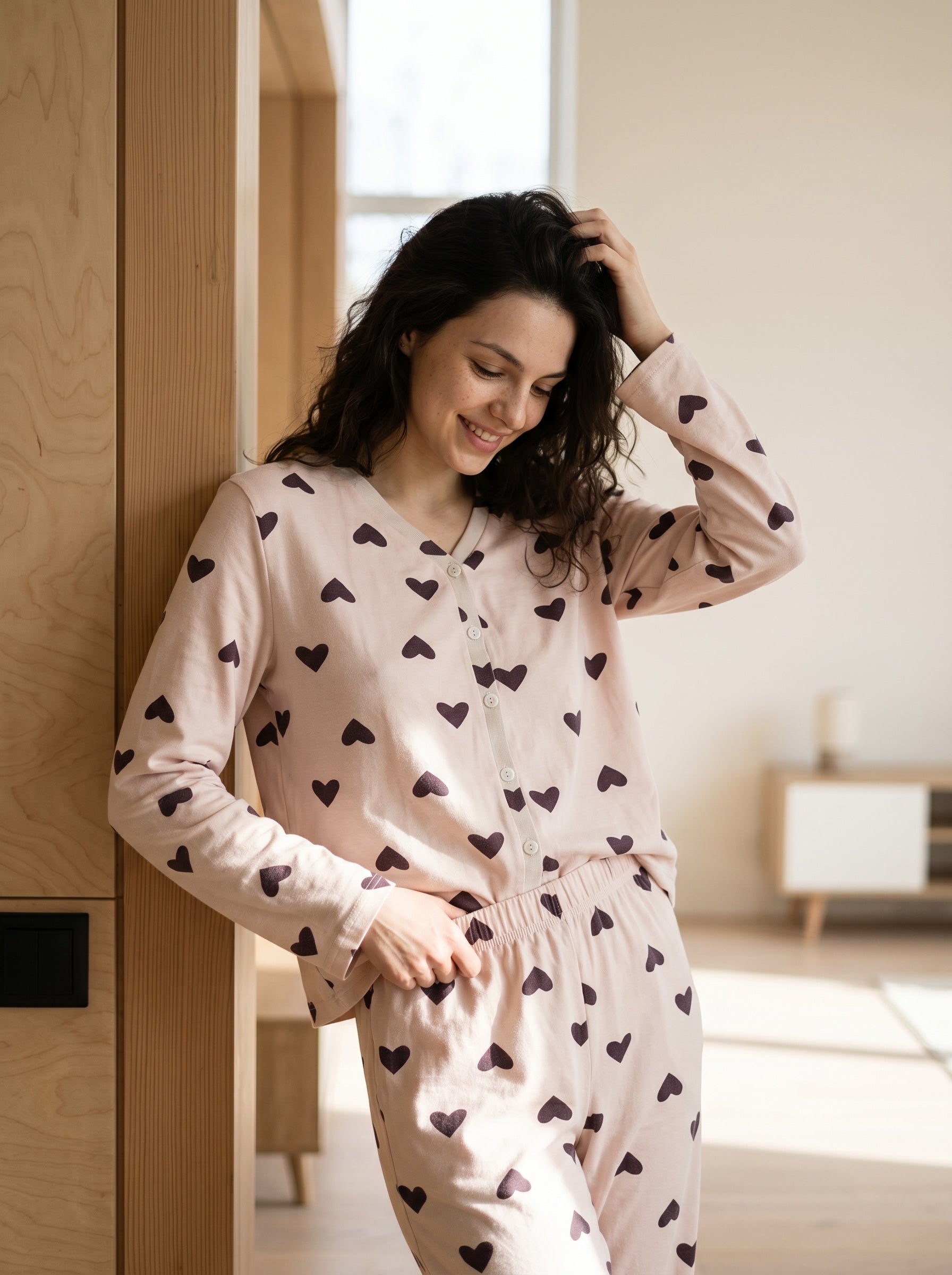 Whispering Hearts Pajama Set