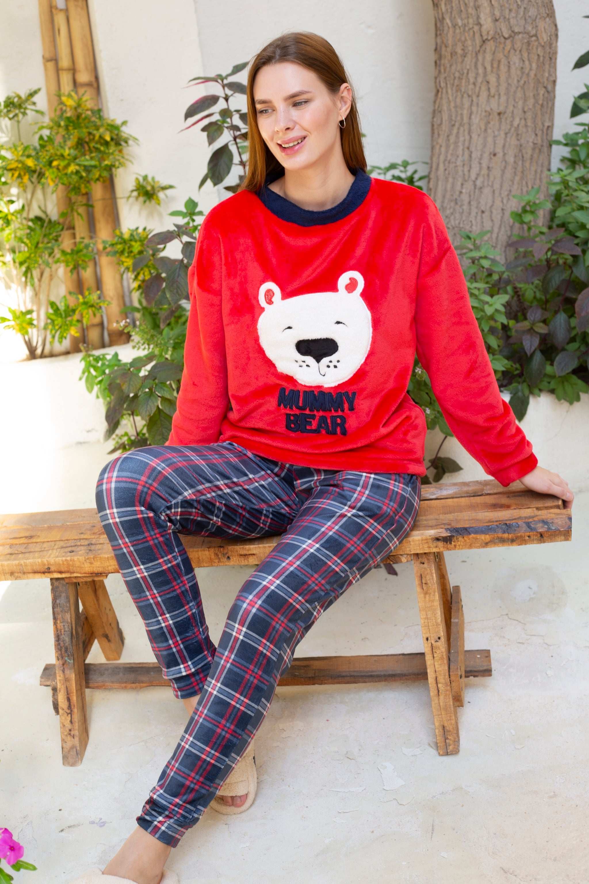 red bear pajama