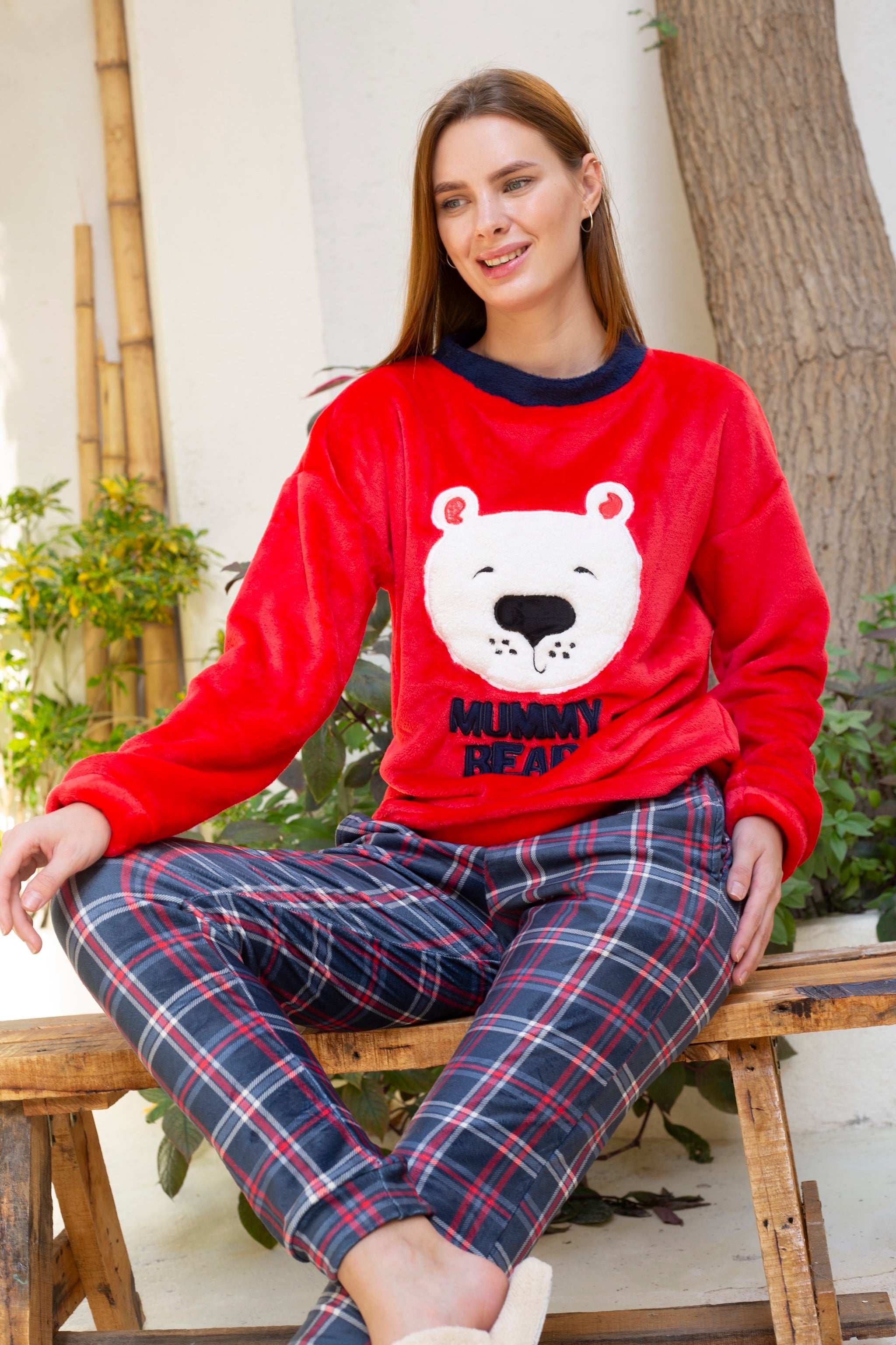 red bear pajama