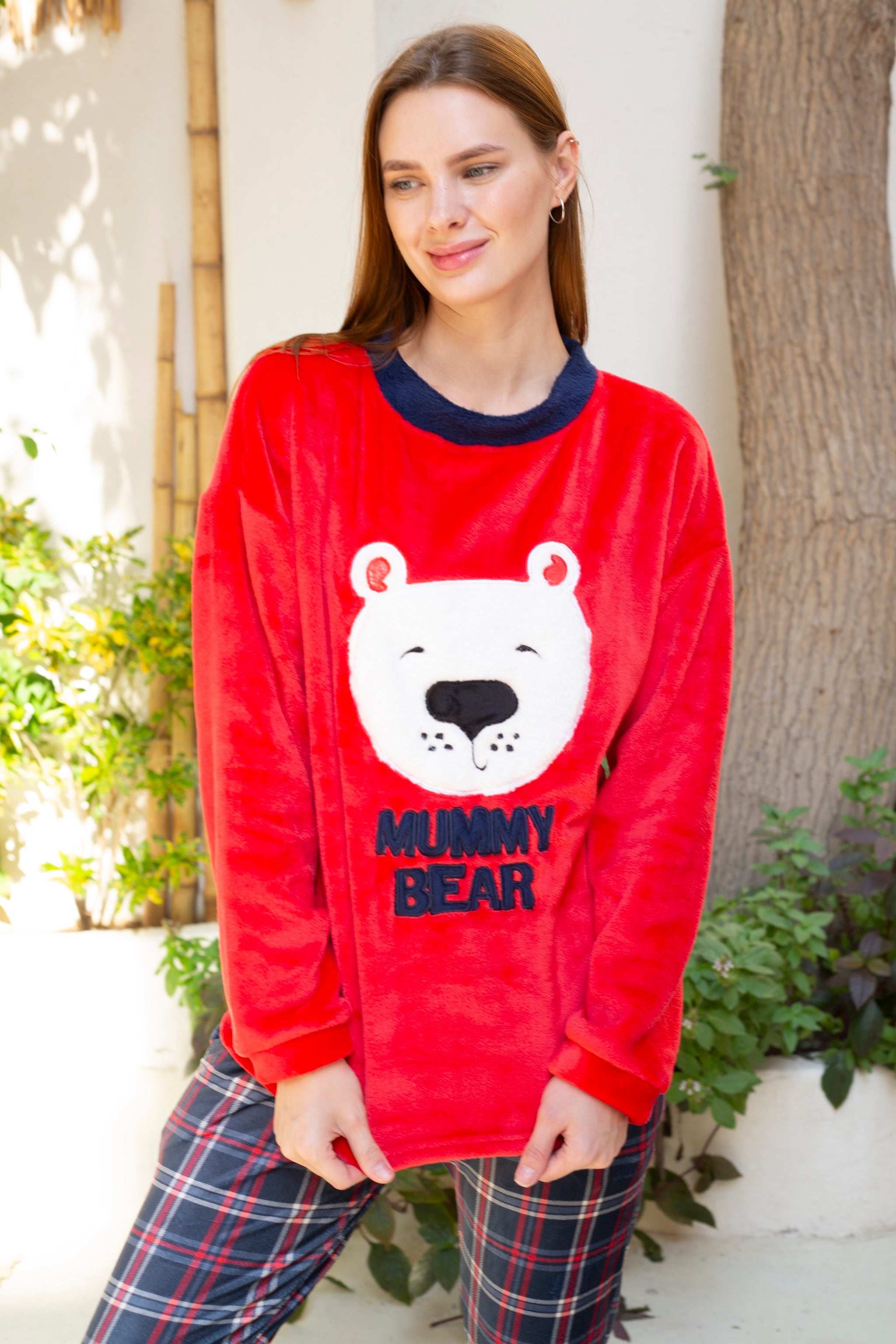 red bear pajama